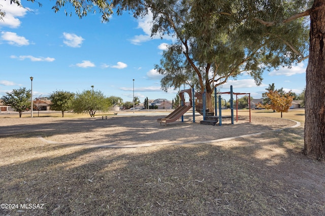 view of jungle gym