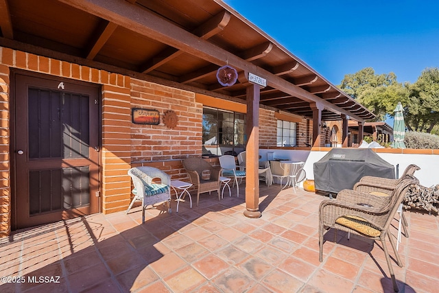 view of patio / terrace with grilling area