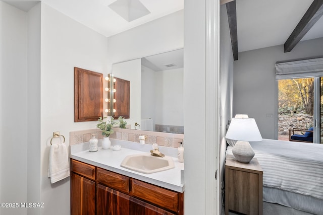 bathroom with vanity