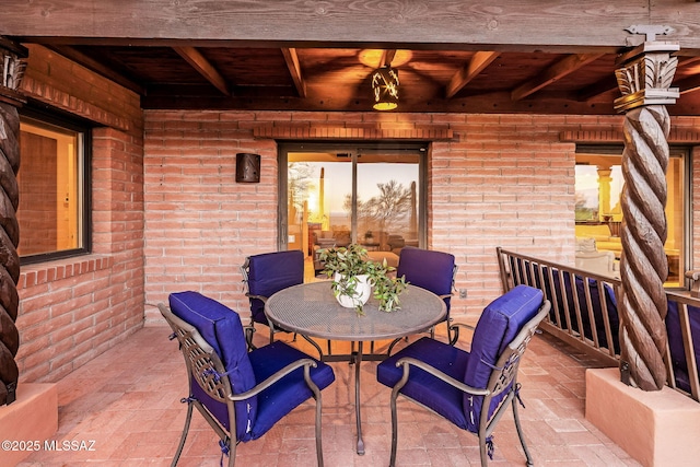 view of patio / terrace with outdoor dining space