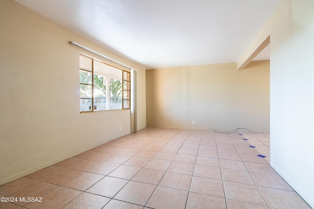 view of tiled empty room