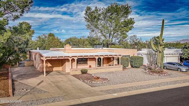 view of front of home featuring covered porch