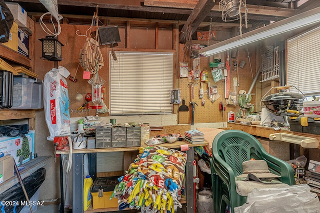 view of storage room