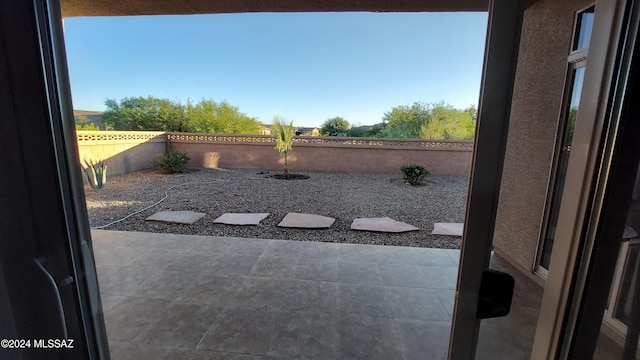 view of yard with a patio