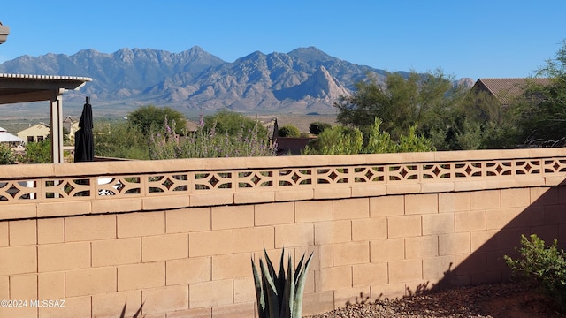 view of mountain feature