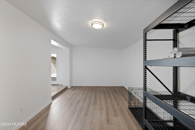 interior space with light wood-type flooring