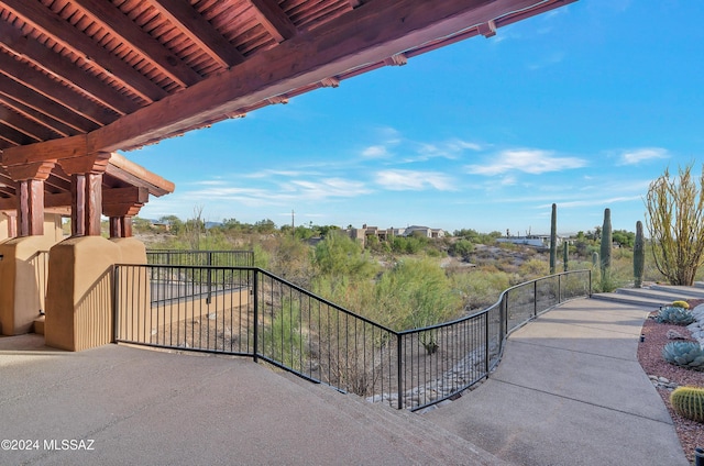 4423 N Osage Dr, Tucson, AZ 85718 - view of patio / terrace featuring a balcony