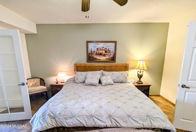 bedroom with ceiling fan