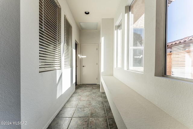 spare room with lofted ceiling, dark wood-type flooring, and ceiling fan