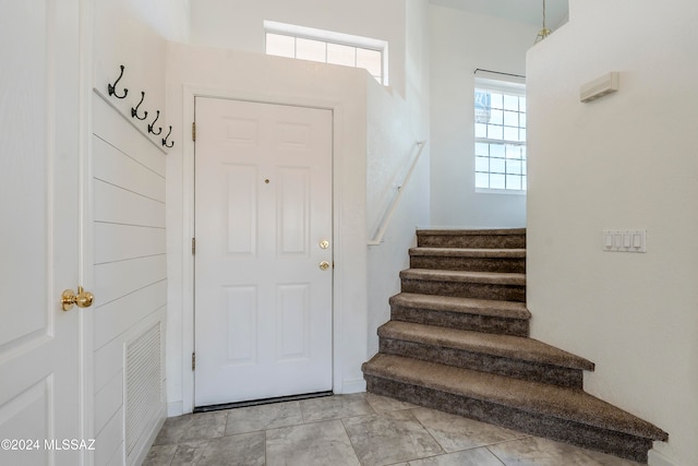 view of foyer entrance