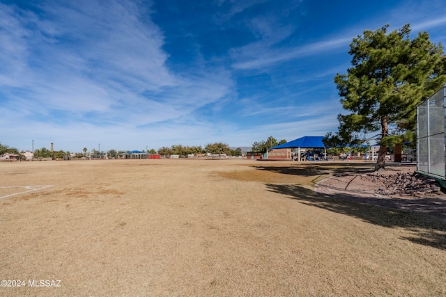 view of yard featuring a gazebo