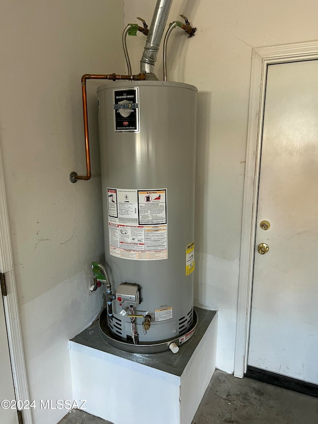 utilities featuring water heater