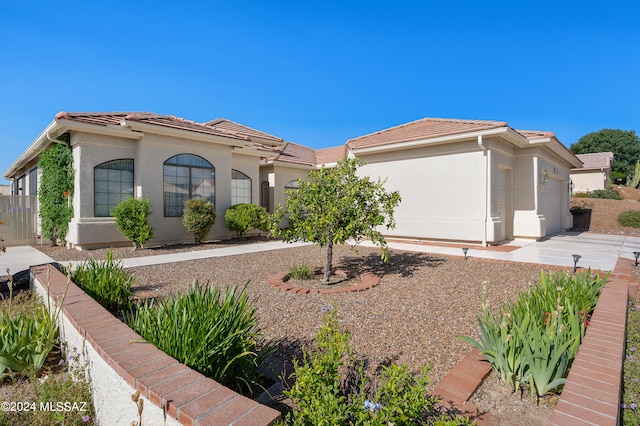 view of front of house featuring a garage