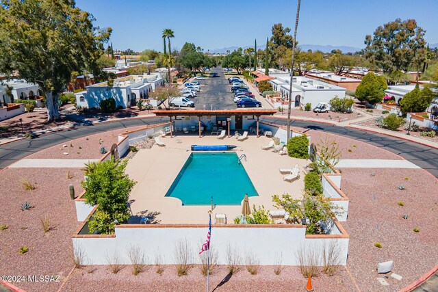 view of pool with a patio area