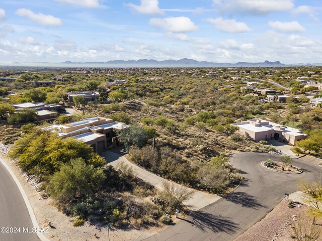 aerial view featuring a mountain view