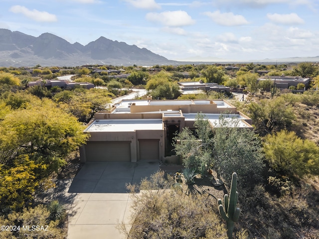 exterior space with a mountain view