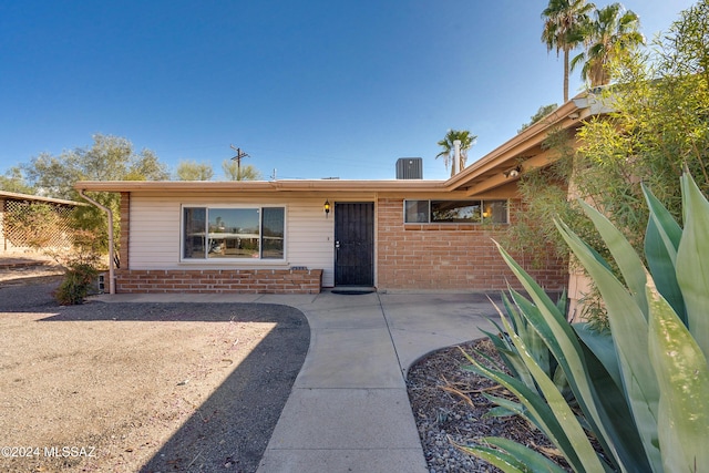 view of ranch-style home