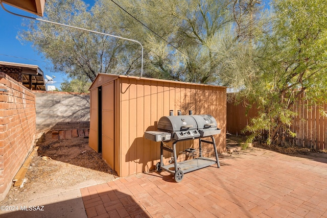 view of patio / terrace with grilling area