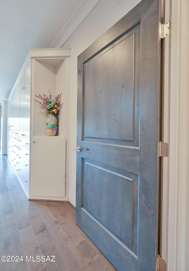 interior space featuring crown molding