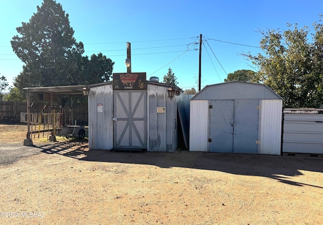 view of outbuilding