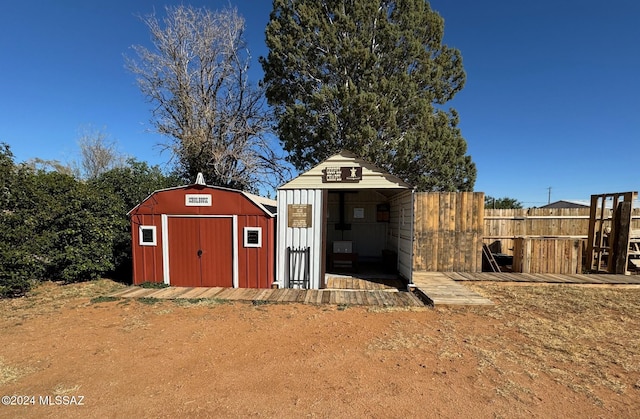 view of outbuilding