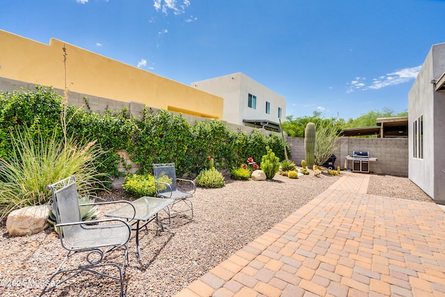 view of patio / terrace featuring grilling area