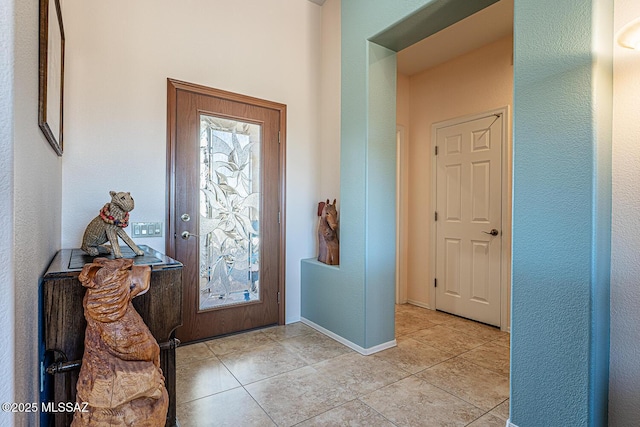 view of tiled entryway