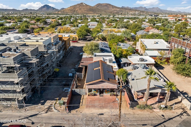 aerial view featuring a mountain view