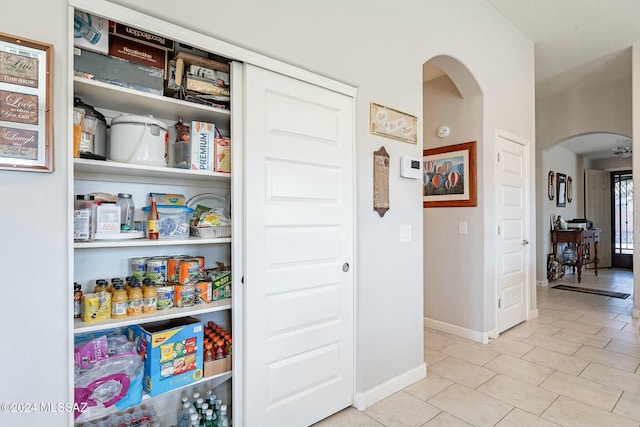 view of pantry