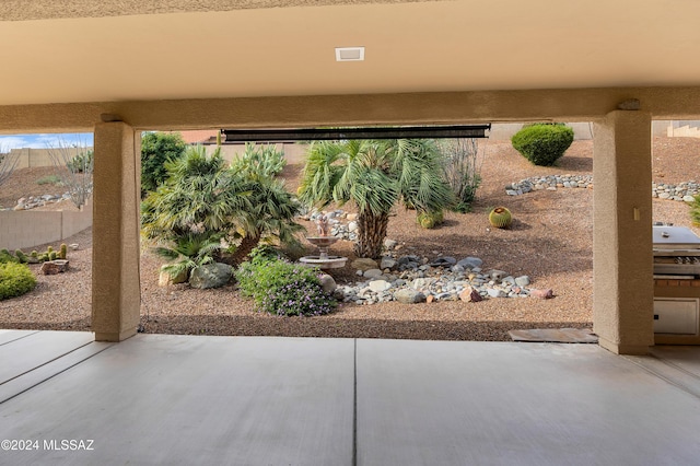 view of patio / terrace featuring grilling area