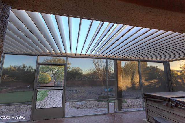 view of sunroom / solarium