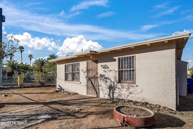 view of back of property