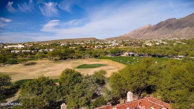 mountain view featuring golf course view