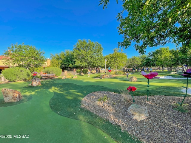 view of home's community with view of golf course