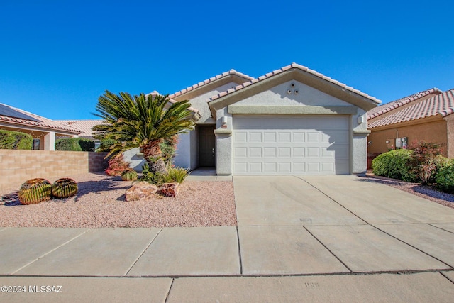 view of front of house featuring a garage