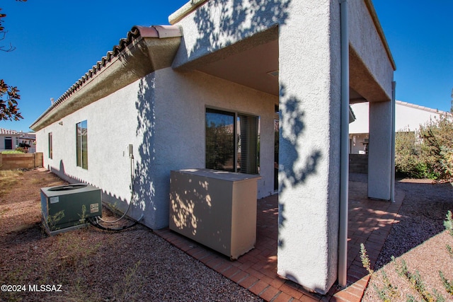 view of property exterior featuring cooling unit