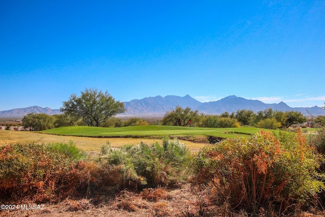 property view of mountains with a rural view