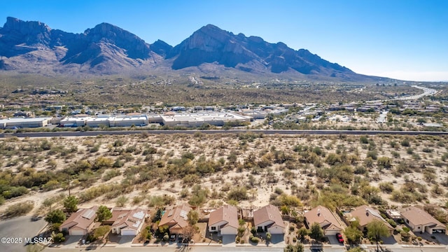 mountain view with a residential view