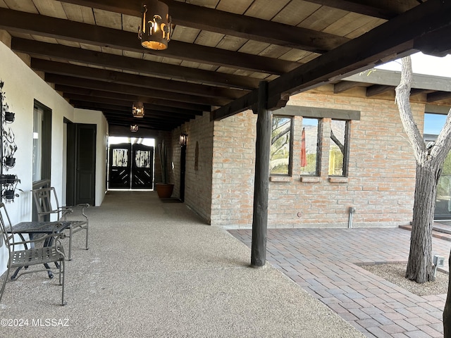 view of patio / terrace with french doors