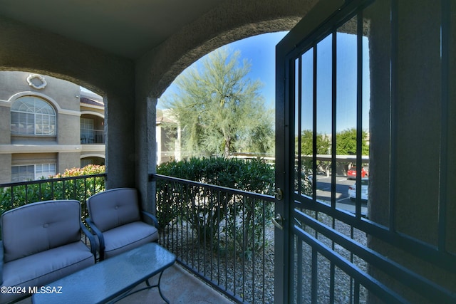 view of balcony