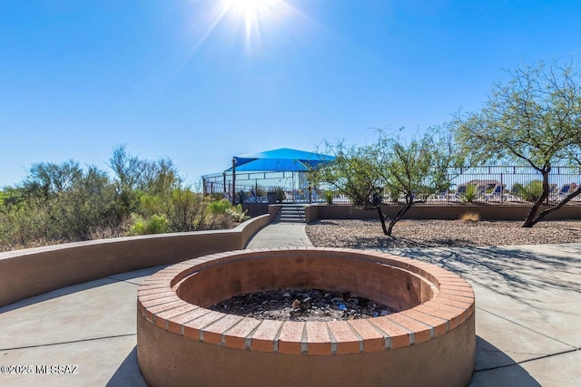 view of home's community featuring a gazebo