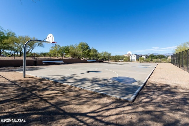 view of basketball court