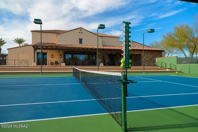 view of tennis court