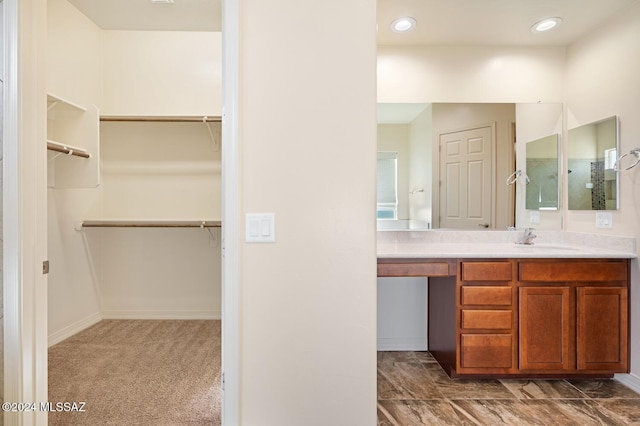 bathroom featuring vanity