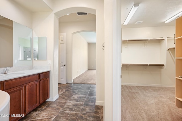 bathroom with vanity