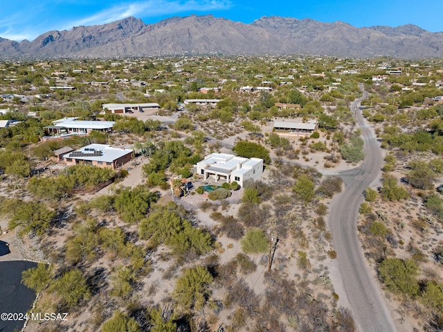 aerial view featuring a mountain view