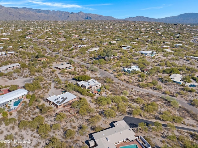 aerial view featuring a mountain view