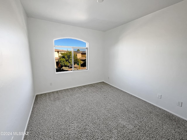 unfurnished room with carpet