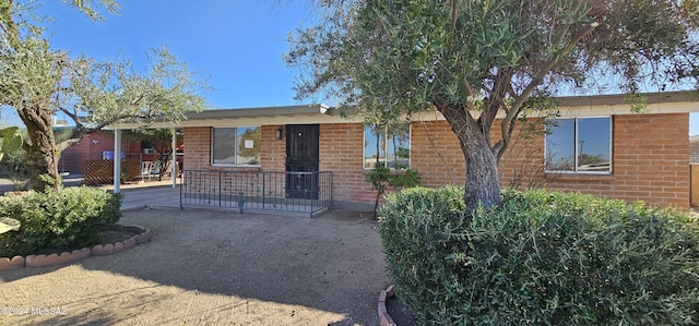 view of ranch-style home