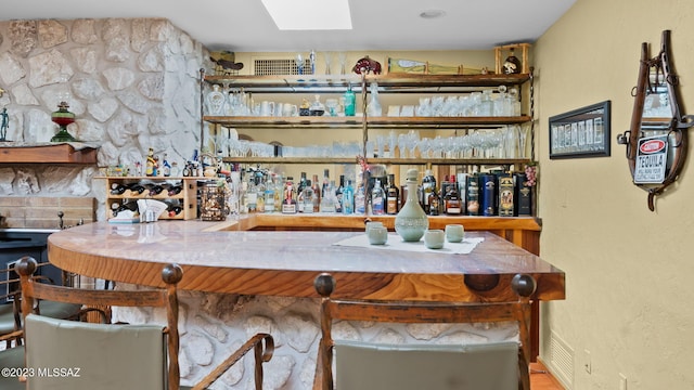 view of bar